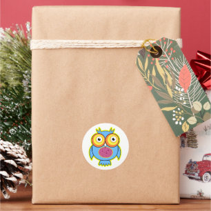 Schattigee Baby Uil Cartoon Sticker