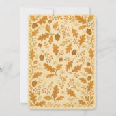 Schattigee Baby Uil Herfst Douche Woodland Nesting Kaart (Achterkant)