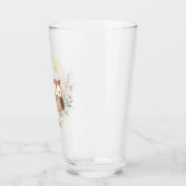 Schattigee baby uil met maan glas (Links)