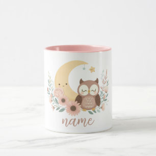 Schattigee baby uil met maan mok