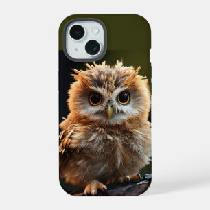 Schattigee Baby Uil Vogel Natuur Dierlijke Humor A iPhone 15 Case