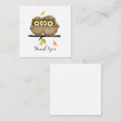 Schattigee Baby uilen dank u nota Kaart Notitiekaartje (Voorkant / Achterkant)