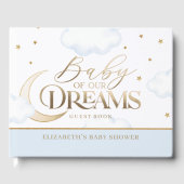 Schattigee Baby van ons Dreams Baby shower Gastenb Gastenboek (Voorkant)