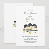 Schattigee Baby Vogel 3 Kuikens op Boomtak Kaart (Voorkant / Achterkant)