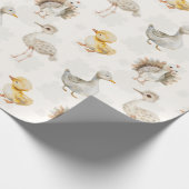 Schattigee baby vogels kwekerij ontwerp cadeaupapier (Hoek)