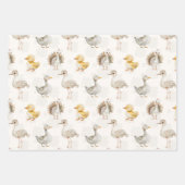 Schattigee baby vogels kwekerij ontwerp inpakpapier vel (Voorkant)