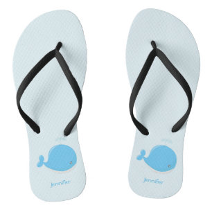 Schattigee baby walvis kawaii cartoon naam vrouwen teenslippers
