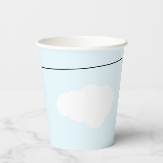 Schattigee Baby waslijn meisje Baby shower Papieren Bekers (Achterkant)