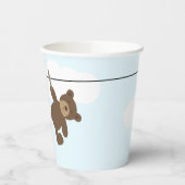 Schattigee Baby waslijn meisje Baby shower Papieren Bekers (Links)