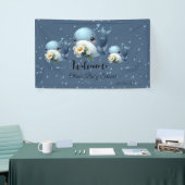 Schattigee Baby Whale Baby shower Banner (Beurs)