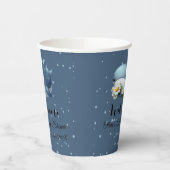 Schattigee Baby Whale Baby shower papieren beker (Links)