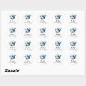 Schattigee Baby Whale Baby shower Sticker (Vel)