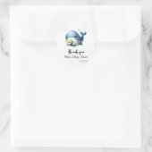 Schattigee Baby Whale Baby shower Sticker (Tas)