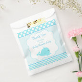 Schattigee Baby Whale Blue Boy Baby shower Party Bedankzakje (Gezegeld)
