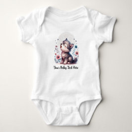 Schattigee Baby Wolf Howling Romper