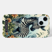 Schattigee Baby Zebra Waterverf Case-Mate iPhone Case (Achterkant (horizontaal))