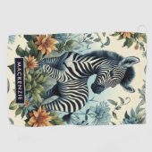 Schattigee  Baby Zebra Waterverf Golfhanddoek (Horizontaal)