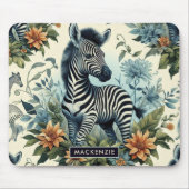 Schattigee  Baby Zebra Waterverf Muismat (Voorkant)