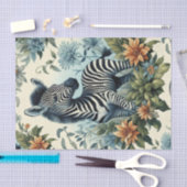 Schattigee Baby Zebra Waterverf Tissuepapier (Craft)