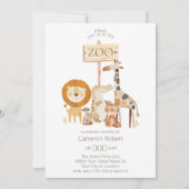 Schattigee Baby Zoo Dieren Kaart (Voorkant)