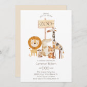 Schattigee Baby Zoo Dieren Kaart (Voorkant / Achterkant)