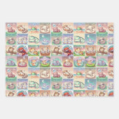 Schattigee babydieren - Baby shower inpakpapier (Voorkant 3)