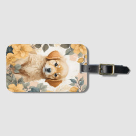 Schattigee babydieren | Golden Retriever Puppy Bagagelabel