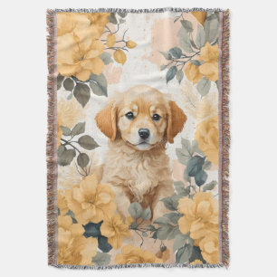 Schattigee babydieren Golden Retriever Puppy Deken
