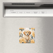 Schattigee babydieren | Golden Retriever Puppy Magneet (Insitu (Vaatwasser))
