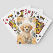 Schattigee babydieren | Golden Retriever Puppy Pokerkaarten (Achterkant)