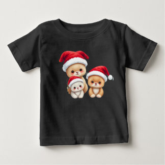 Schattigee babydieren in Christmas Wonderland Art