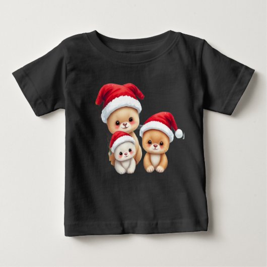 Schattigee babydieren in Christmas Wonderland Art (Voorkant)