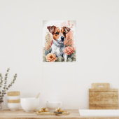 Schattigee babydieren | Jack Russell Terrier Puppy Poster (Keuken)