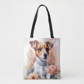 Schattigee babydieren | Jack Russell Terrier Puppy Tote Bag (Voorkant)