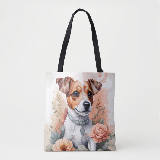 Schattigee babydieren | Jack Russell Terrier Puppy Tote Bag (Voorkant)