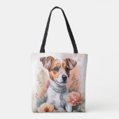 Schattigee babydieren | Jack Russell Terrier Puppy Tote Bag (Achterkant)