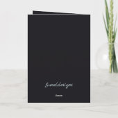 Schattigee babydieren | Poedel Puppy Dank je kaart (Achterkant)