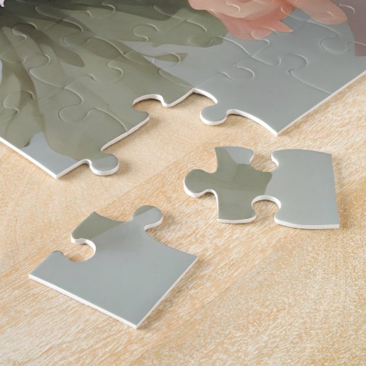 Schattigee babydieren | Schattigee witte maltese p Legpuzzel (Zijkant)