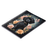 Schattigee babydieren | Schattigee zwarte poedel p Notitieboek (Linkerzijde)