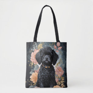 Schattigee babydieren   Schattigee zwarte poedel p Tote Bag