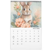 Schattigee babydieren Waterverf 2025 Kalender (Mar 2026)