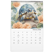 Schattigee babydieren Waterverf 2025 Kalender (Feb 2026)