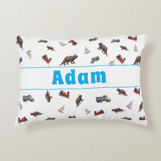 Schattigee  babyjongen accent kussen (Voorkant)