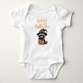 Schattigee Baby's Eerste Halloween Wasbeer Romper (Voorkant)