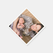 Schattigee baby's eerste kerstpapieren servetten (Hoek)