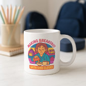 Schattigee Back-to-School Mok; Ouder Maken Ontbijt Koffiemok