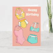 Schattigee  badpakken  Verjaardag Kaart (Voorkant)