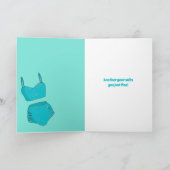 Schattigee  badpakken  Verjaardag Kaart (Binnen)