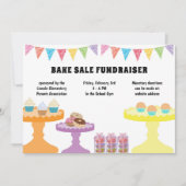 Schattigee Bake Sale Fondsenwervingsuitnodiging Kaart (Voorkant)
