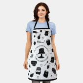 Schattigee Baker Pastry Chef Bakken Utensils Zwart Schort (Gedragen)